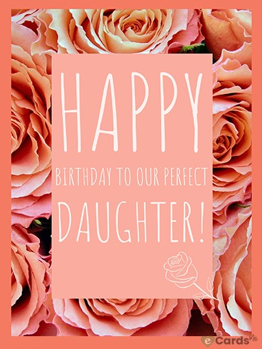 To Charming Daughter - Happy Birthday Flowers Cards
